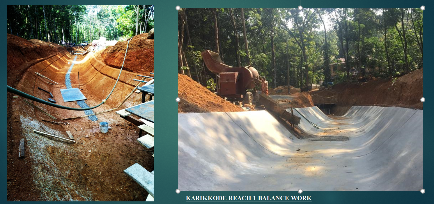 MVIP constructing karikode distributory from ch. 0m to 1210m including CD works (Balance work)